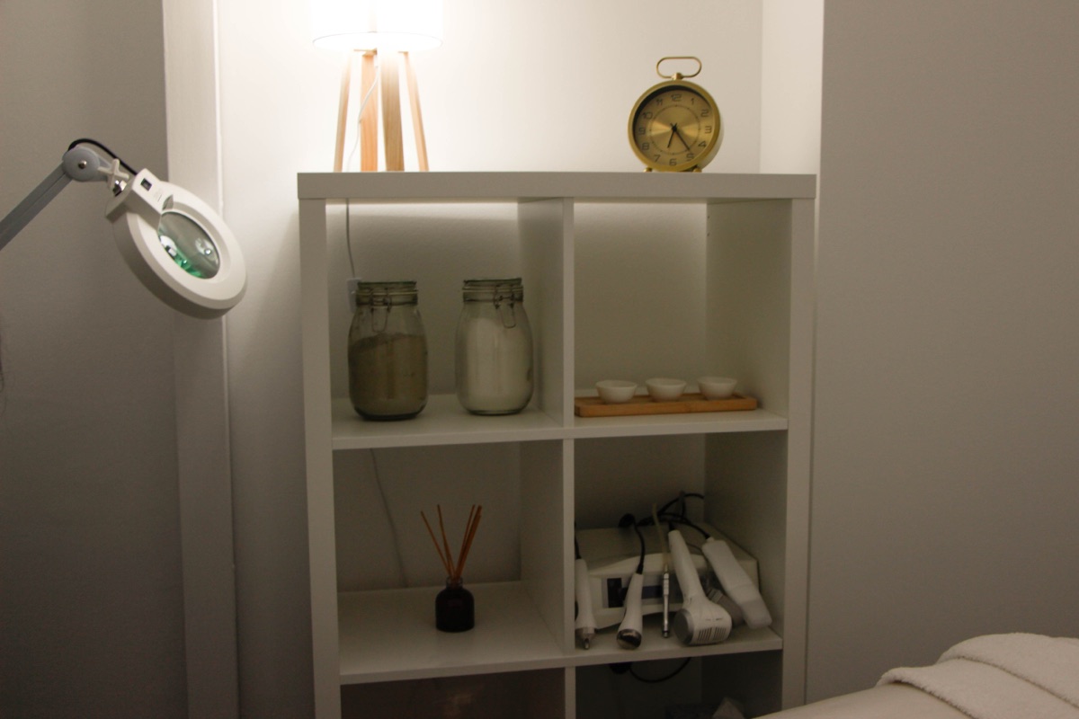 Cabina de tratamientos con luz cálida